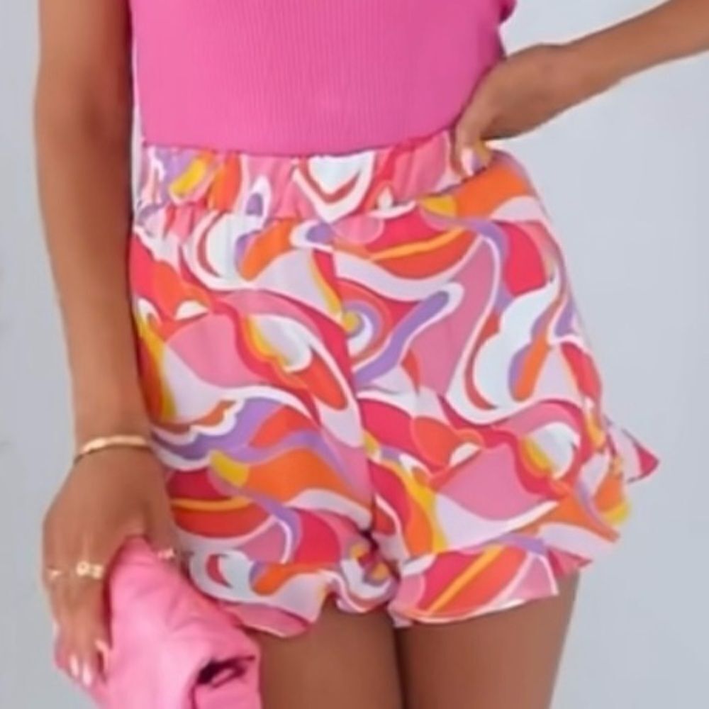 Zara ruffled shorts, size small